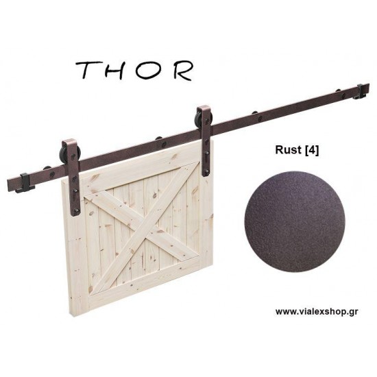 THOR: Μηχανισμός για συρόμενες ξύλινες πόρτες αχυρώνα έως 120 kg.